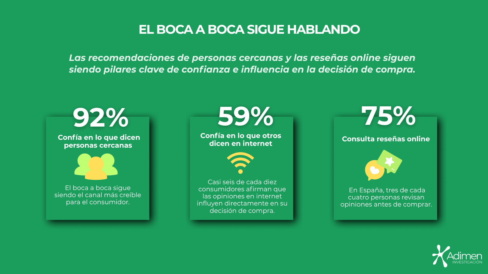 El boca a boca sigue hablando