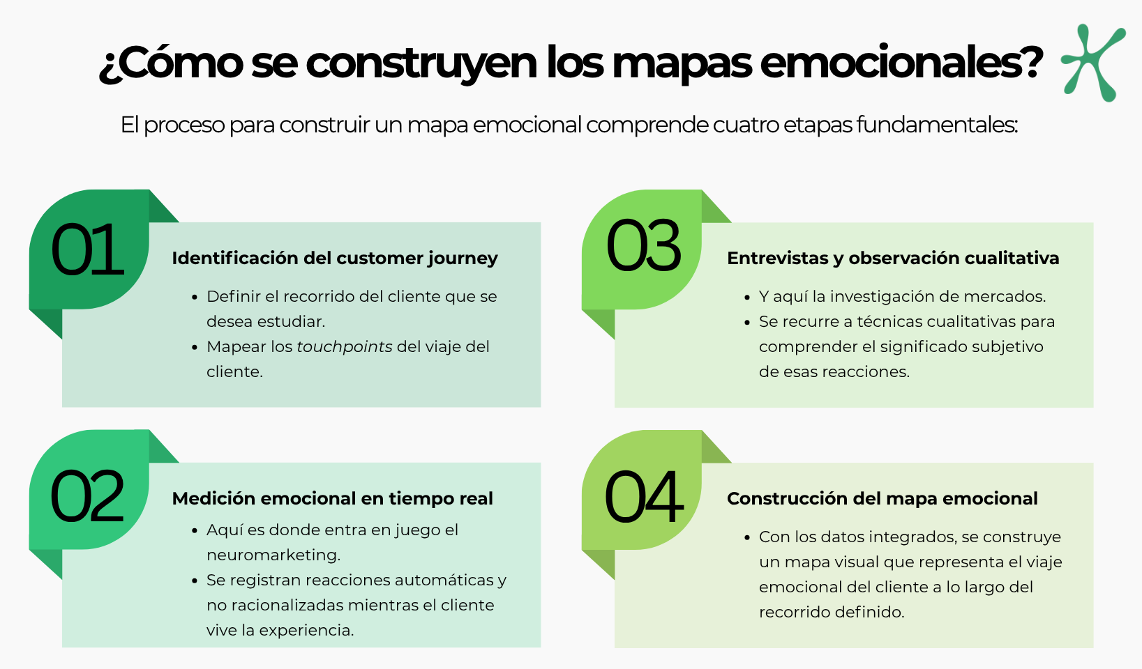 Pasos para construir los mapas emocionales 